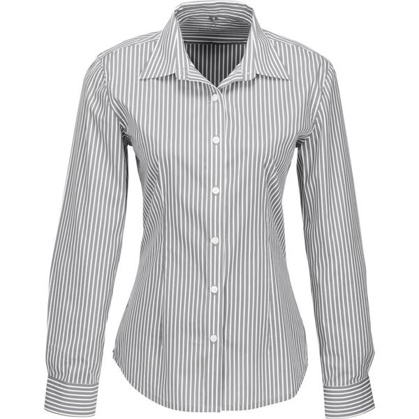 Ladies Long Sleeve Glenarbor Shirt - Grey, GP-7451-GY