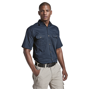 Plain Bush Shirt Mens, LO-BUSH