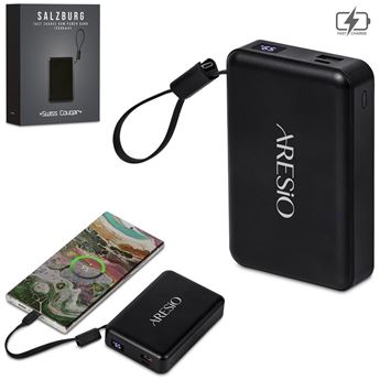 Swiss Cougar Salzburg Fast Charge 65W PD & QC Power Bank 15,000mAh, MT-SC-547-B