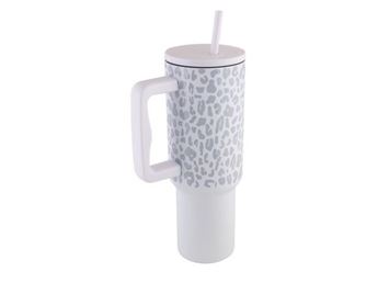 1200ml Leopard Print Travel Mug, P2718W