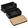 Urban Terrain Lakeside Double Layer Lunch Box & Cutlery Set, CL-UT-144-B