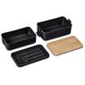 Urban Terrain Lakeside Double Layer Lunch Box & Cutlery Set, CL-UT-144-B