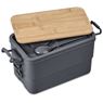 Urban Terrain Lakeside Double Layer Lunch Box & Cutlery Set, CL-UT-144-B