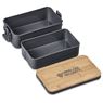 Urban Terrain Lakeside Double Layer Lunch Box & Cutlery Set, CL-UT-144-B