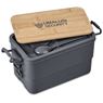 Urban Terrain Lakeside Double Layer Lunch Box & Cutlery Set, CL-UT-144-B