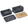 Urban Terrain Lakeside Double Layer Lunch Box & Cutlery Set, CL-UT-144-B