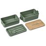 Urban Terrain Lakeside Double Layer Lunch Box & Cutlery Set, CL-UT-144-B