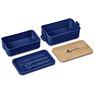 Urban Terrain Lakeside Double Layer Lunch Box & Cutlery Set, CL-UT-144-B