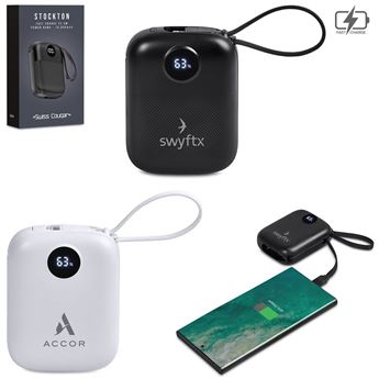 Swiss Cougar Stockton Fast Charge 22.5W Power Bank - 10000mAh, MT-SC-526-B