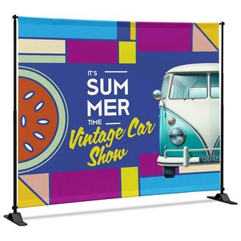 Adjustable Banner Stand Eco 1.6m x 2m, VI-AM-258-D