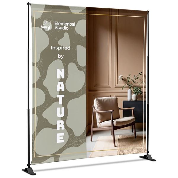 Adjustable Banner Stand Eco 2.4m x 2m, VI-AM-260-D
