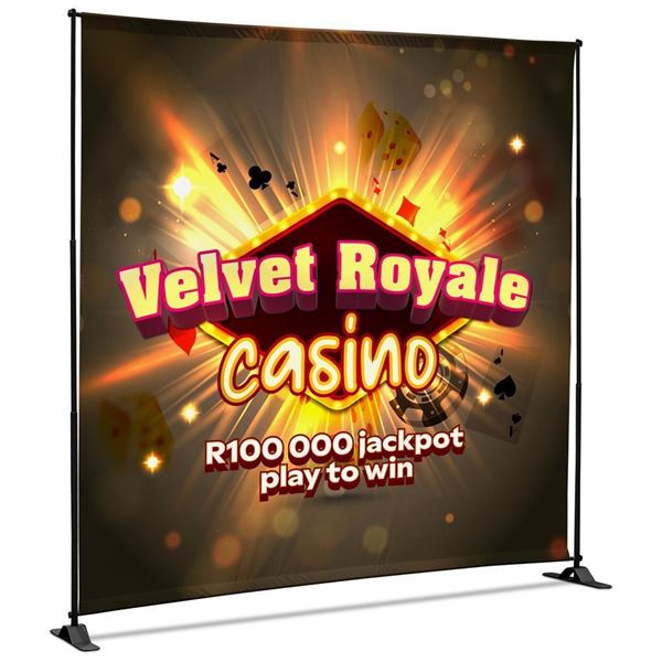 Adjustable Banner Stand Eco 2.25m x 2.4m, VI-AM-262-D