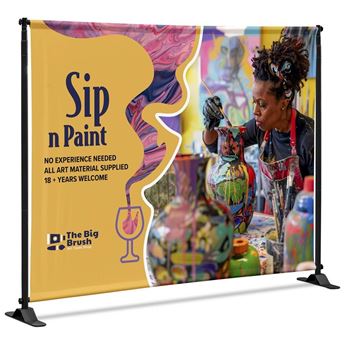 Adjustable Banner Stand Pro 1.6m x 2.2m, VI-AM-265-D