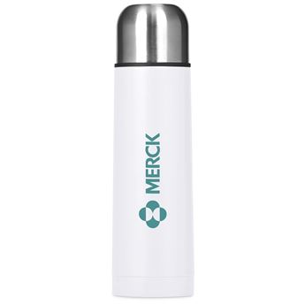 Altitude Alpaca Stainless Steel Vacuum Flask – 500ml - Solid White, DR-AL-288-B-SW
