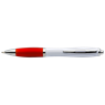 White Barrel Curved Design Ballpoint Pen, BP30181