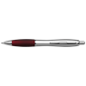 Silver Barrel Curved Design Black Ink Pen, BD9004