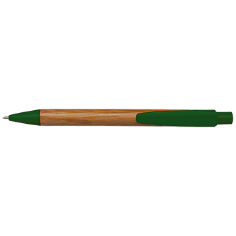 Bamboo Ballpoint Pen with Plastic Trims, BP3993