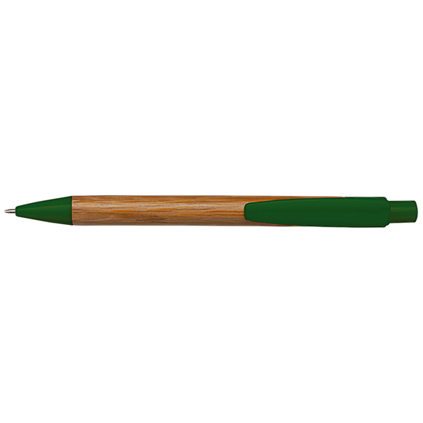 Bamboo Ballpoint Pen with Plastic Trims, BP3993