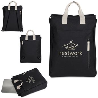Serendipio Cityline Cotton Canvas Laptop Backpack, BG-SD-566-B